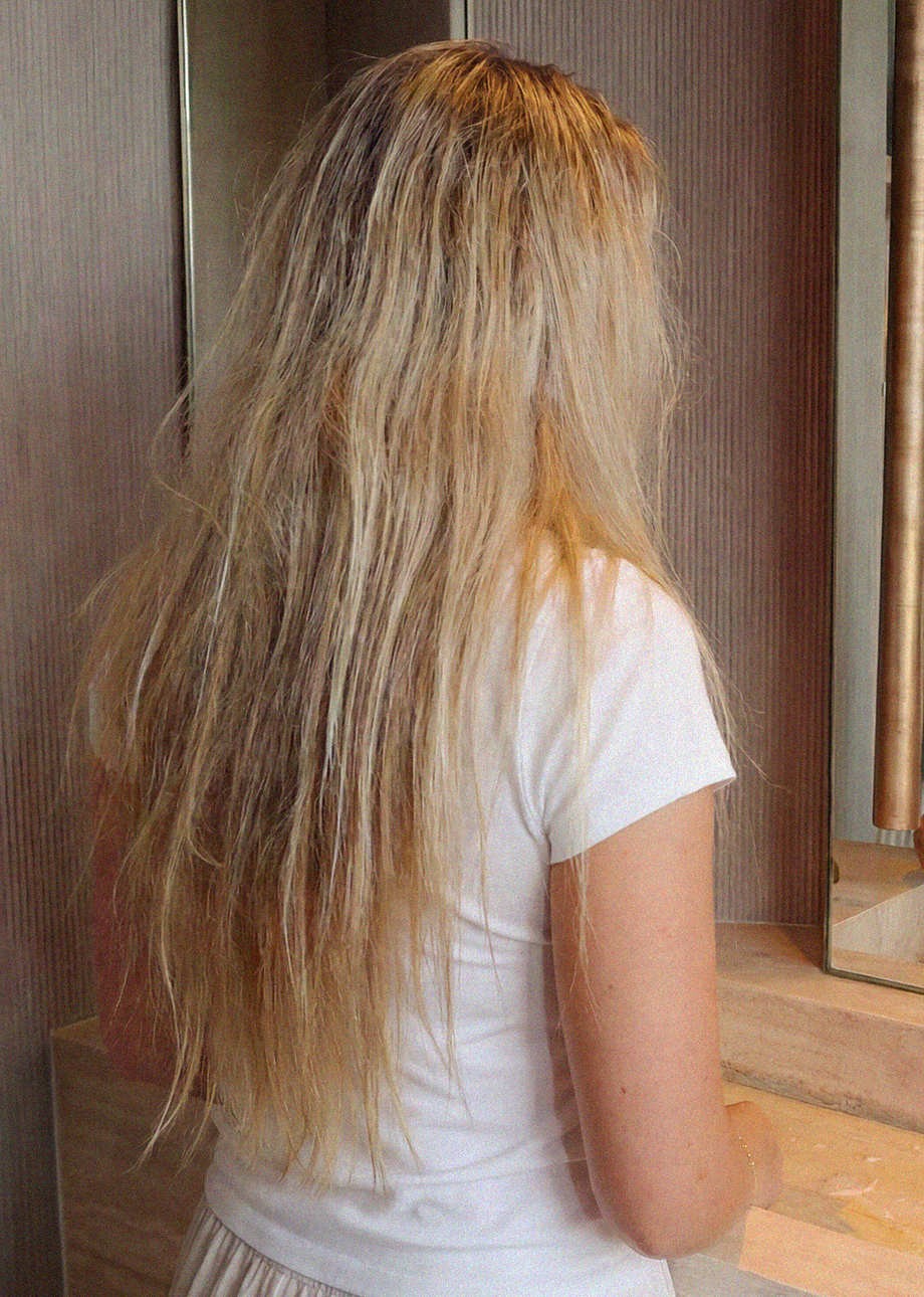 Before Røre - frizzy hair